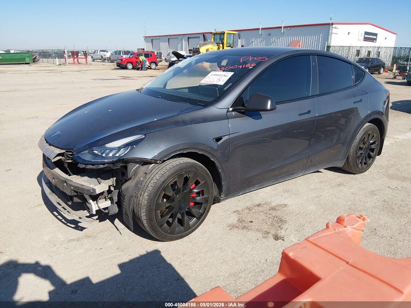 Vin: 5yjygdee6mf080647, lot: 45501651, tesla model y long range dual motor all-wheel drive 20212