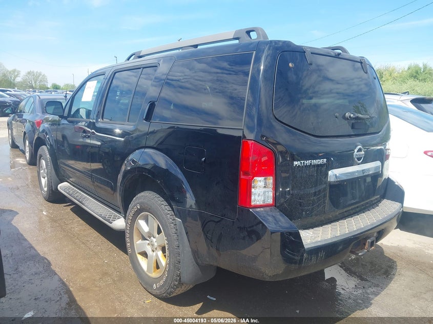 Vin: 5n1ar1nb0cc631338, lot: 45501658, nissan pathfinder sv 20123