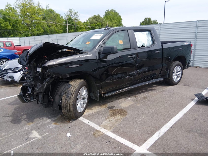 2025 Chevrolet Silverado 1500 4wd  Short Bed Custom 1GCPKBEK3SZ291526 photo 1