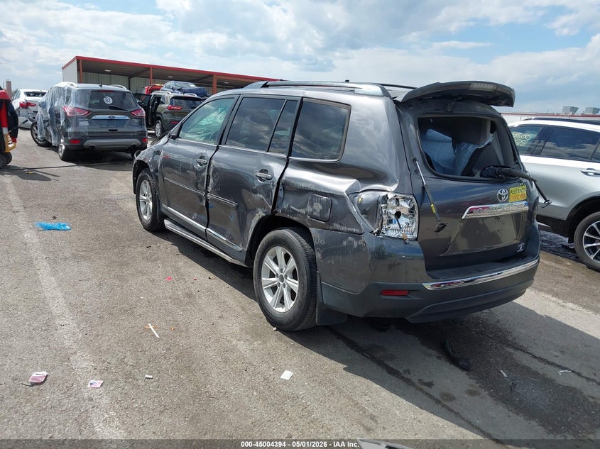 Vin: 5tdzk3eh9ds129262, lot: 45501858, toyota highlander base plus v6/base v6/se v6 20133