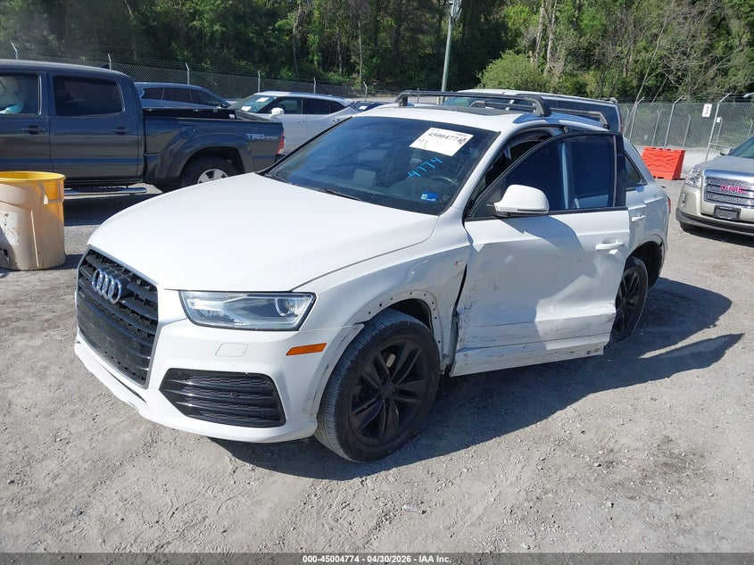 Vin: wa1bccfs6jr015460, lot: 45502238, audi q3 2.0t premium/2.0t sport premium 20182