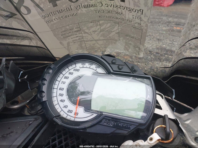 2012 Arctic Cat Snowpro 800 VIN: 4UF12SNW2CT117128 Lot: 45004782