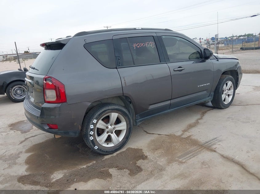 Vin: 1c4njdbb8gd662730, lot: 45502258, jeep compass sport 20164