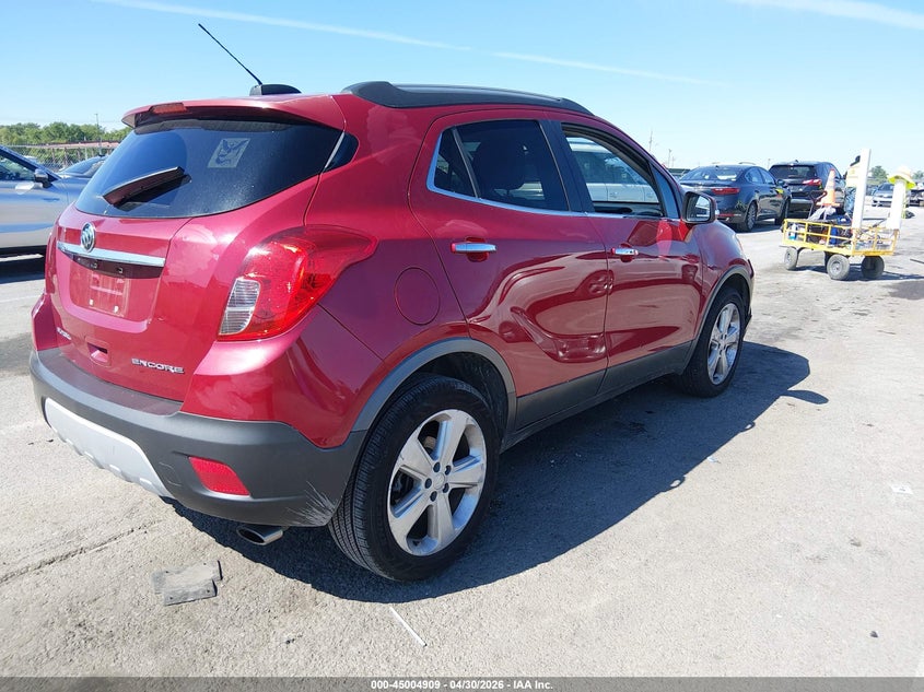 Vin: kl4cjasb4fb236933, lot: 45502374, buick encore 20154