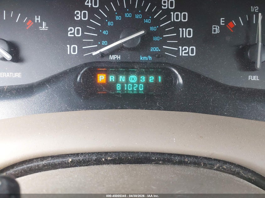 2002 Buick Century Custom VIN: 2G4WS52JX21135836 Lot: 45005345