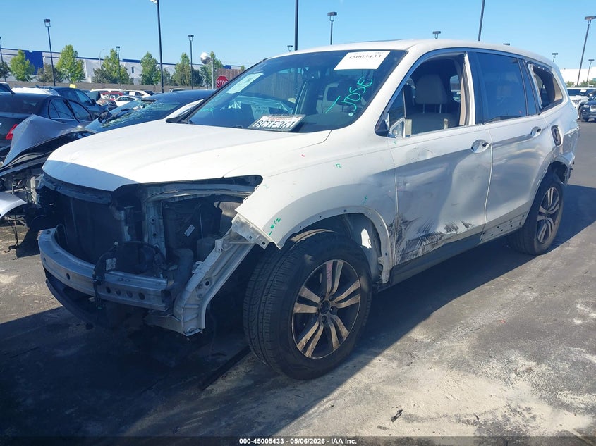 Vin: 5fnyf5h52gb047136, lot: 45502898, honda pilot ex-l 20162