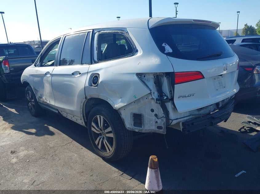 Vin: 5fnyf5h52gb047136, lot: 45502898, honda pilot ex-l 20163