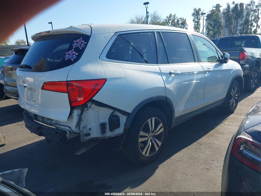 Vin: 5fnyf5h52gb047136, lot: 45502898, honda pilot ex-l 20164