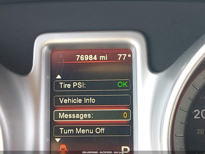 2018 DODGE JOURNEY SPORT UTILITY VEHICLE 2.4L I-4 DOHC, VVT, 173HP