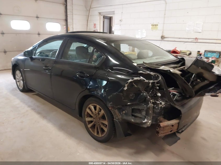 2012 Honda Civic 1.8 Ex grey Lot 111045005714 Vin 19XFB2F87CE038429