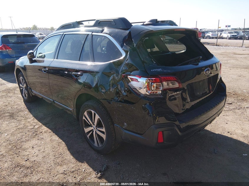 Vin: 4s4bsanc6j3281812, lot: 45503183, subaru outback 2.5i limited 20183