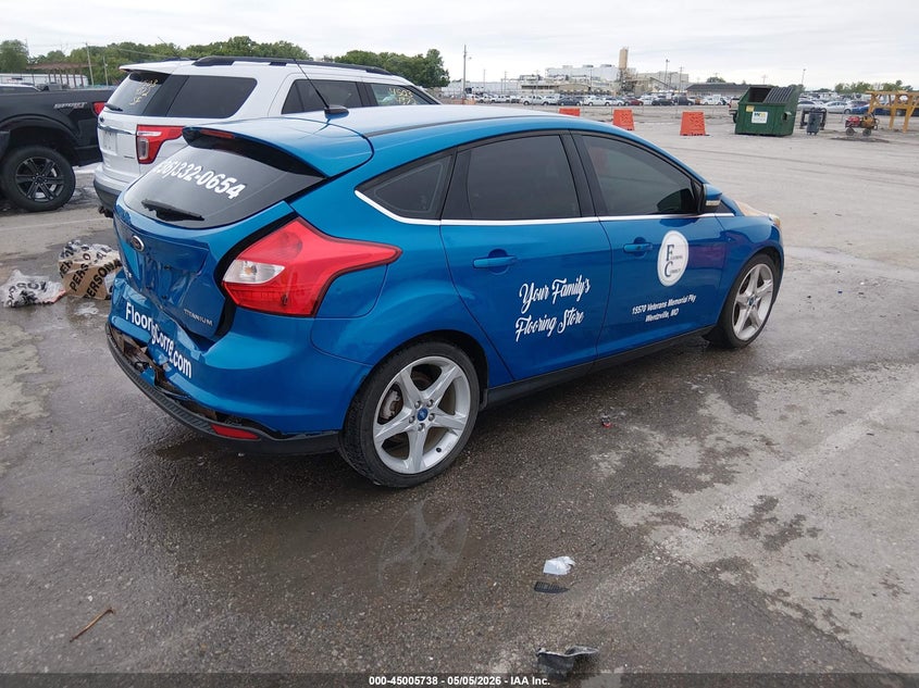 Vin: 1fahp3n26cl181110, lot: 45503203, ford focus titanium 20124