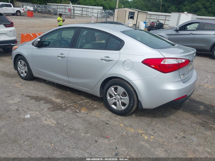 Vin: knafk4a64f5405107, lot: 45503281, kia forte lx 20153