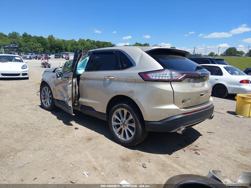 Vin: 2fmpk3k82jbb48708, lot: 45503435, ford edge titanium 20183