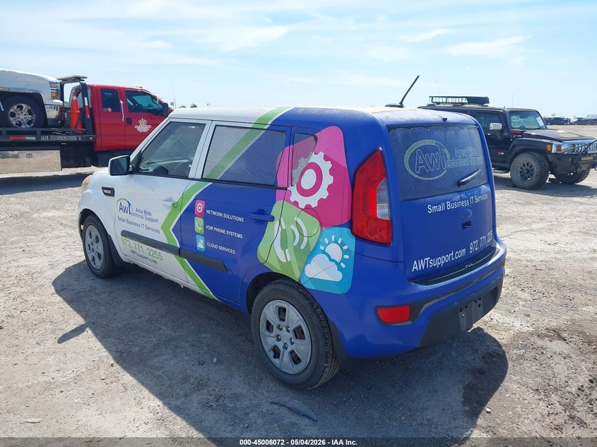 Vin: kndjt2a56d7756849, lot: 45503537, kia soul 20133