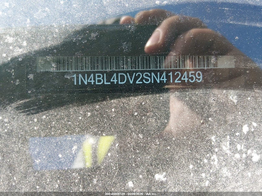 2025 NISSAN ALTIMA SEDAN 2.5L I-4 DI, DOHC, VVT, 188HP