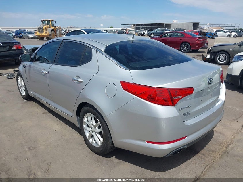 Vin: knagm4a73d5371567, lot: 45504000, kia optima lx 20133