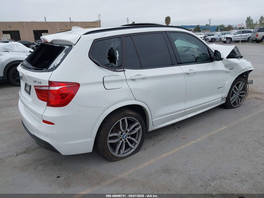 Vin: 5uxwx9c54g0d95135, lot: 45504196, bmw x3 xdrive28i 20164