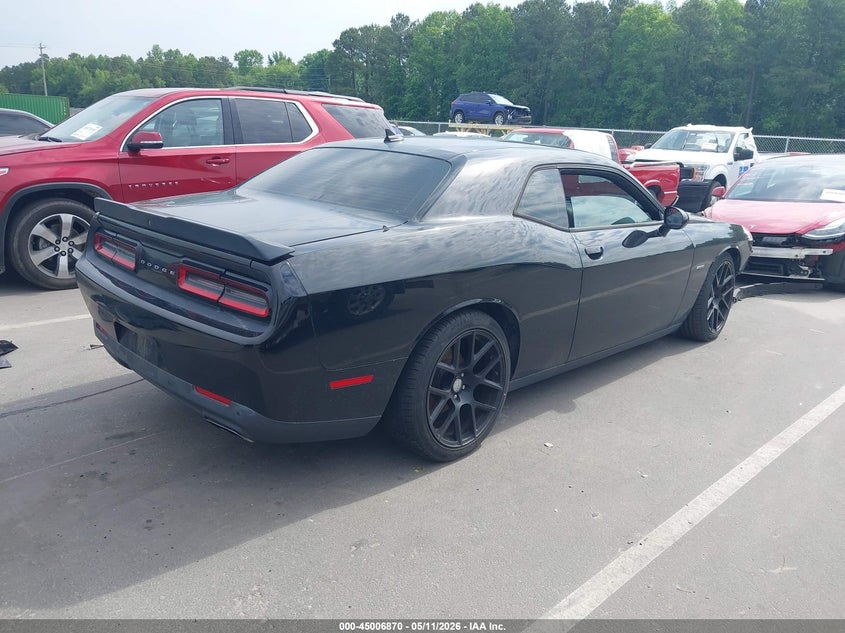 Vin: 2c3cdzbt4gh218188, lot: 45504335, dodge challenger r/t plus shaker 20164
