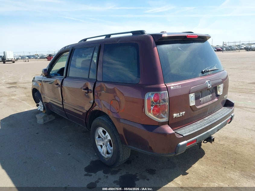 2008 HONDA PILOT SPORT UTILITY VEHICLE 3.5L V-6 VVT, 244HP