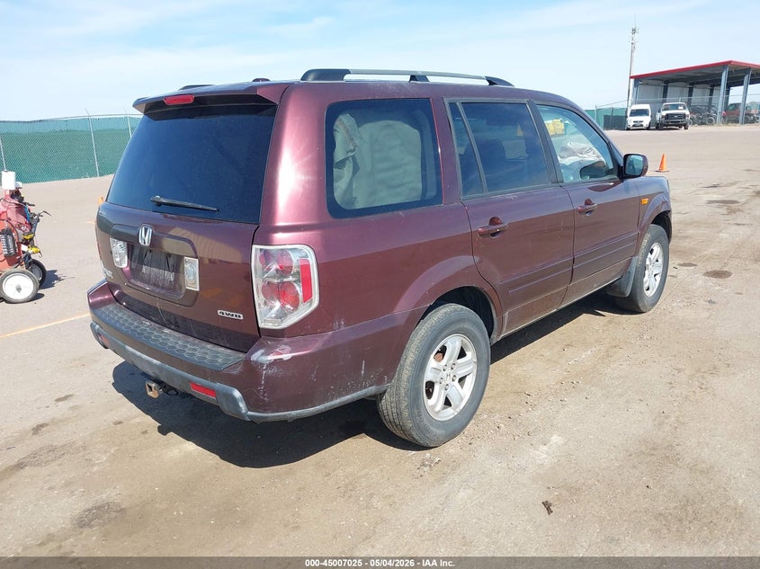 2008 HONDA PILOT SPORT UTILITY VEHICLE 3.5L V-6 VVT, 244HP