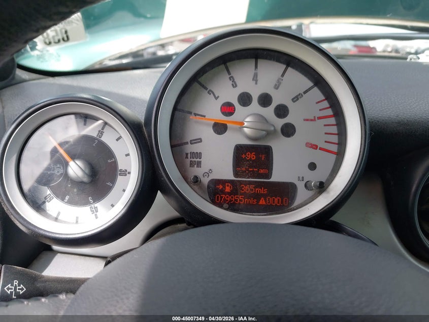 2009 MINI COOPER CABRIO 1.6L I-4 DOHC, VVT, 118HP