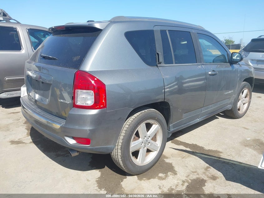 Vin: 1c4njccb3cd601840, lot: 45504817, jeep compass limited 20124