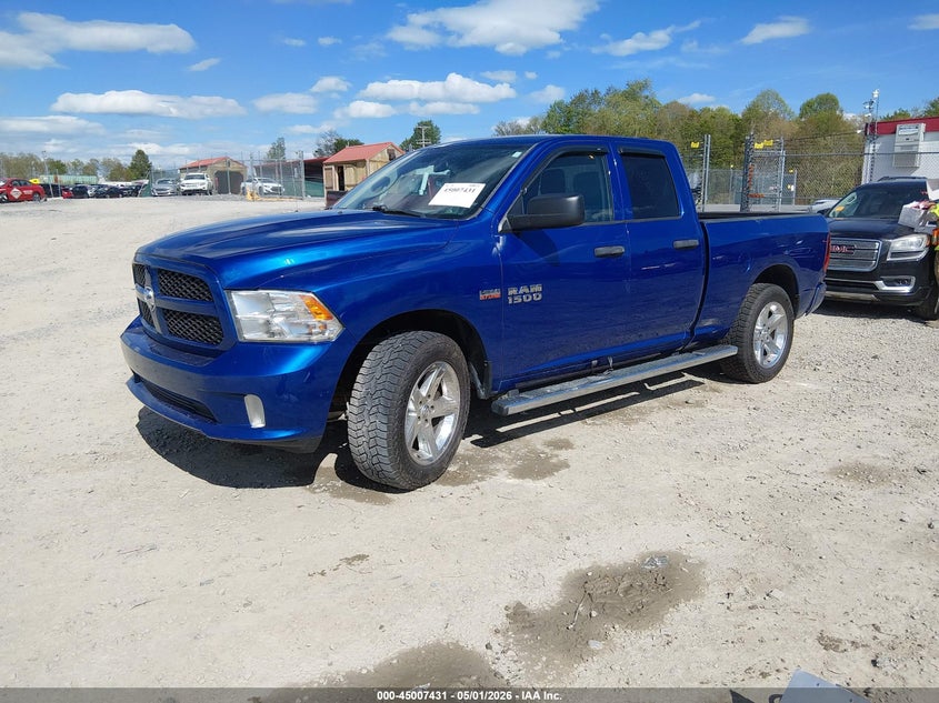 Vin: 1c6rr7ft4js137088, lot: 45504896, ram 1500 express  4x4 6'4 box 20182