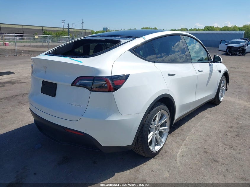 Vin: 7saygdee4nf307693, lot: 45505109, tesla model y long range dual motor all-wheel drive 20224