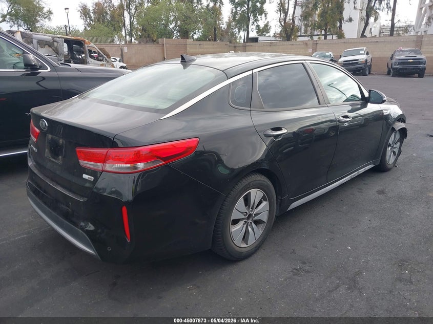 Vin: knagt4le6h5010919, lot: 45505338, kia optima hybrid 20174