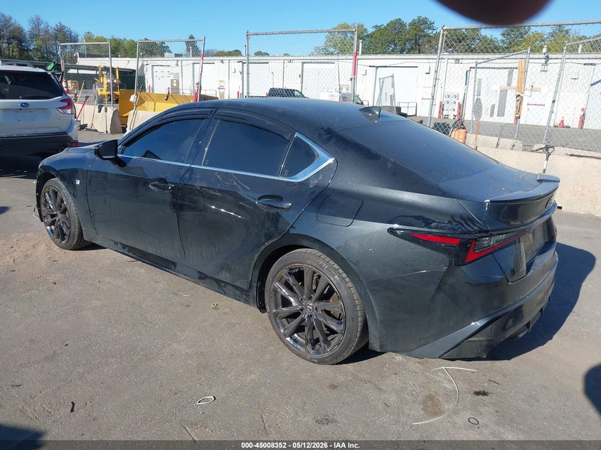 Vin: jthgz1e20n5023355, lot: 45505817, lexus is 350 f sport 20223