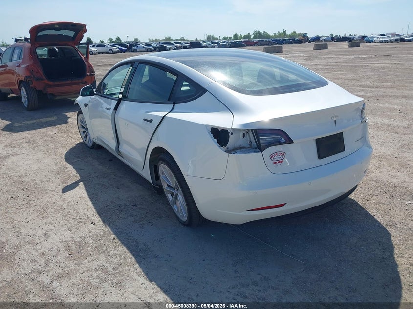 Vin: 5yj3e1eb9nf119916, lot: 45505855, tesla model 3 long range dual motor all-wheel drive 20223