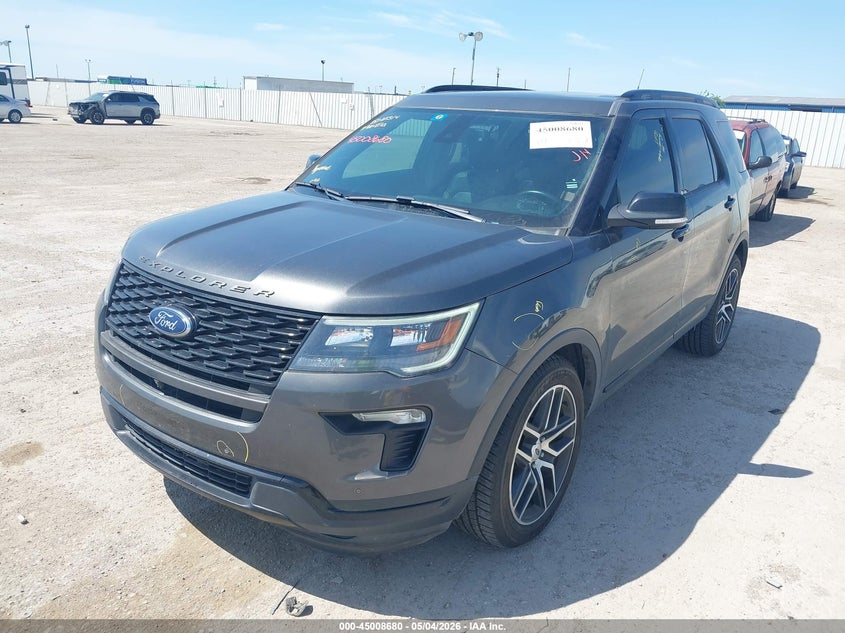Vin: 1fm5k8gtxkga71257, lot: 45506145, ford explorer sport 20192