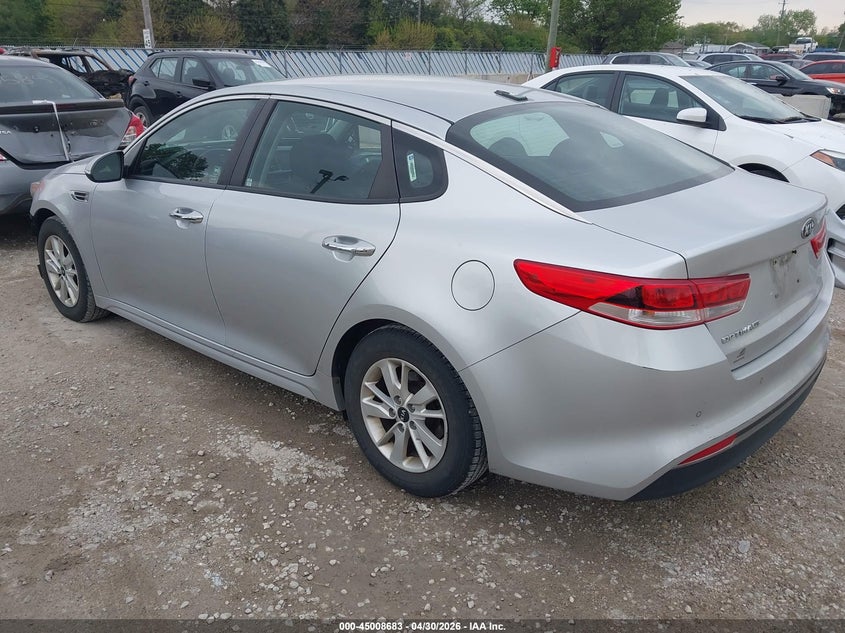 Vin: 5xxgt4l30gg003847, lot: 45506148, kia optima lx 20163