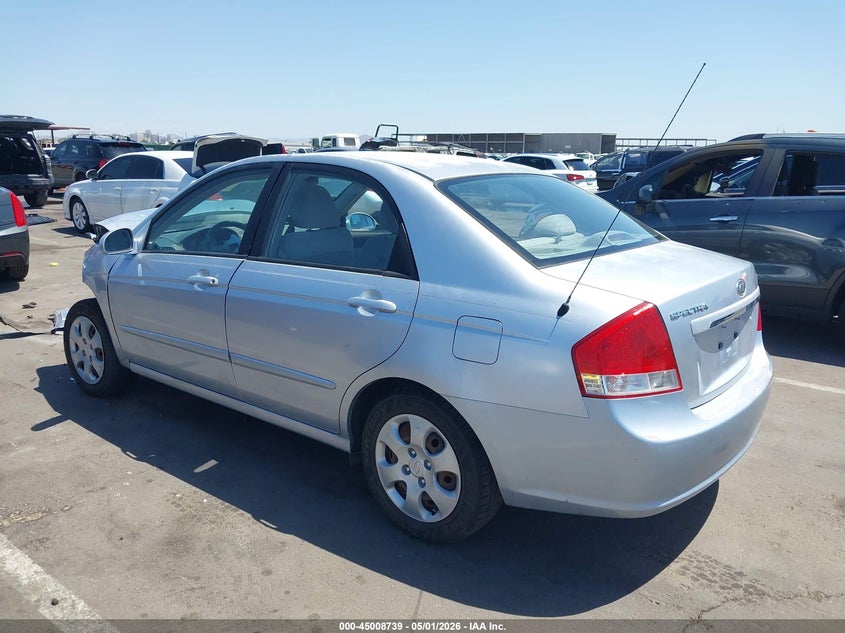 2007 Kia Spectra VIN KNAFE121475423567 nuotrauka 3