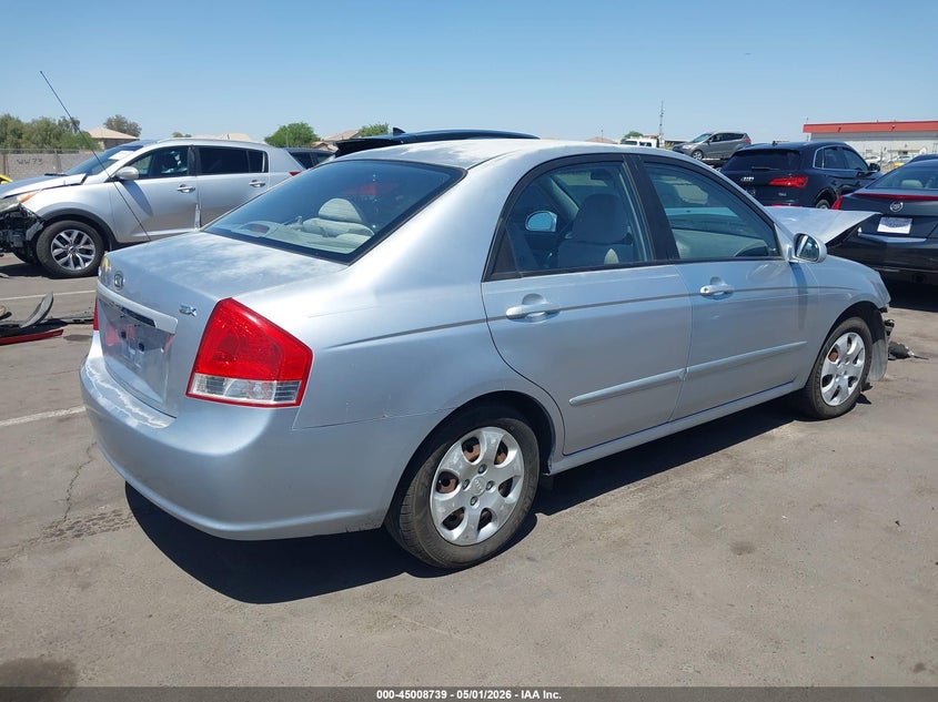 2007 Kia Spectra VIN KNAFE121475423567 nuotrauka 4