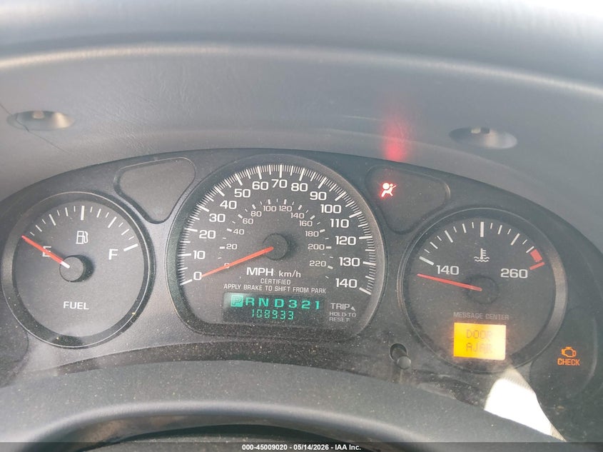 2005 Chevrolet Impala Police VIN: 2G1WF55K359370462 Lot: 45009020