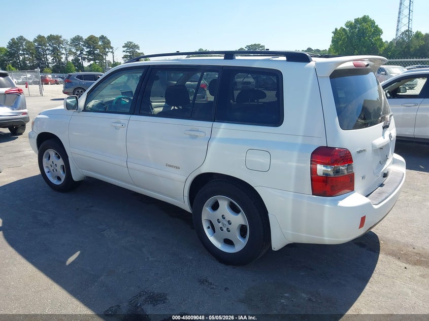 2006 TOYOTA HIGHLANDER SPORT UTILITY VEHICLE 3.3L V-6 DOHC, VVT, 215HP