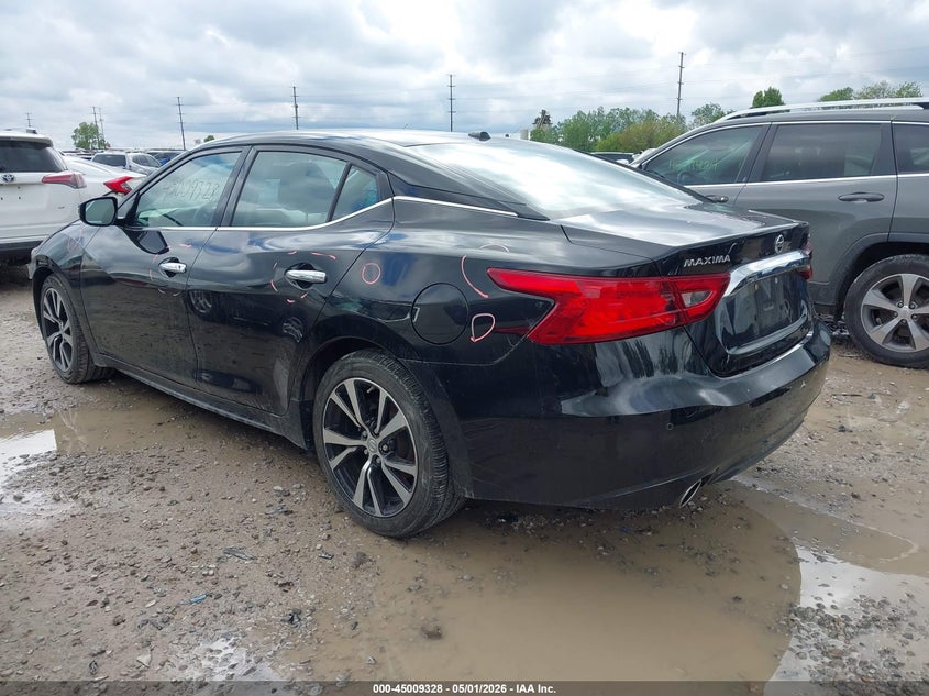Vin: 1n4aa6ap8hc444078, lot: 45506811, nissan maxima 3.5 sv 20173