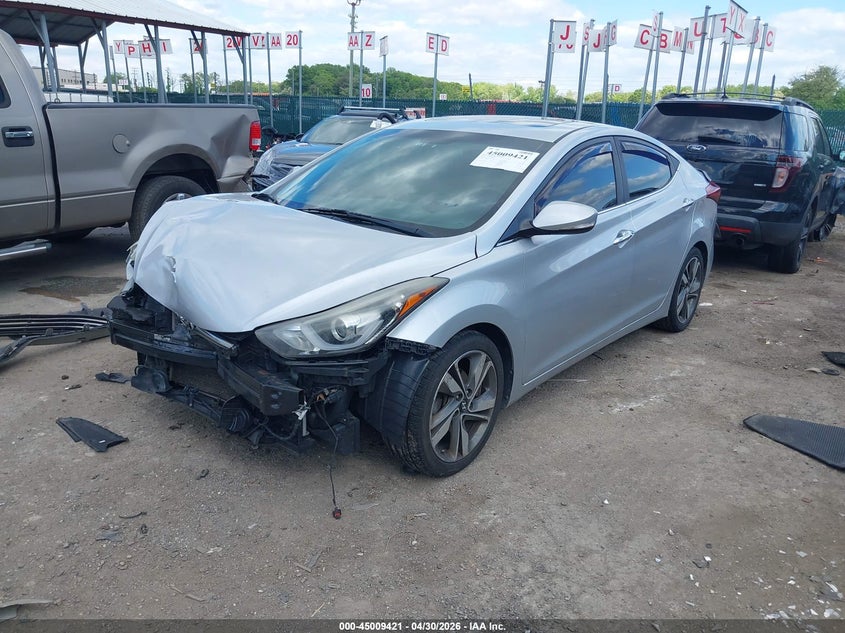 2014 Hyundai Elantra Limited 5NPDH4AE4EH490562 photo 1