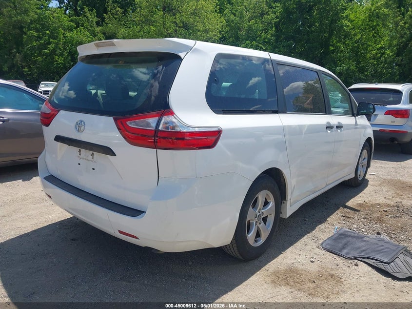 2018 TOYOTA SIENNA VAN 3.5L V-6 DI, DOHC, VVT, 296HP