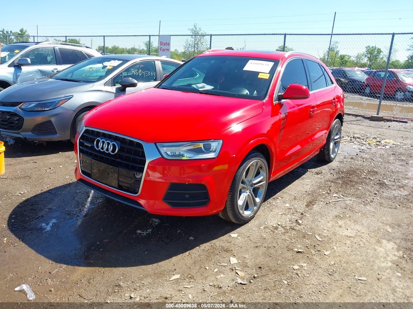 Vin: wa1efcfs5gr019593, lot: 45507121, audi q3 2.0t premium plus 20162