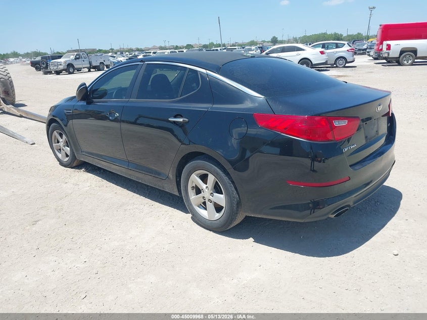 Vin: knagm4a76f5655424, lot: 45507451, kia optima lx 20153