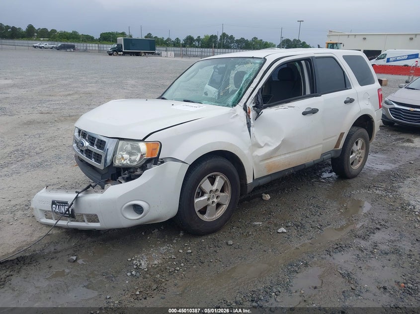 2012 Ford Escape 2.5 Xls white Lot 111045010387 Vin 1FMCU0C75CKA71886