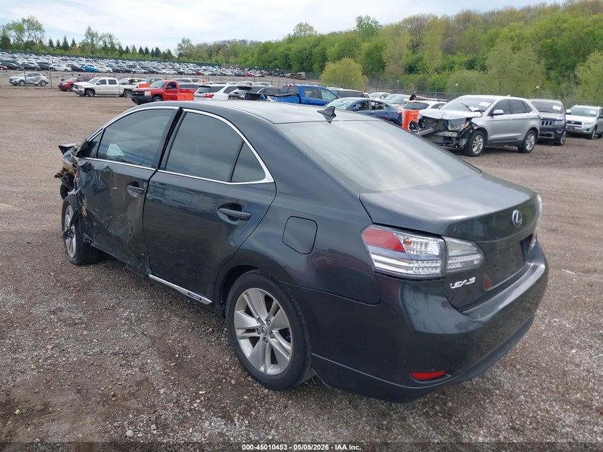 Vin: jthbb1ba7a2025593, lot: 45507936, lexus hs 250h premium 20103