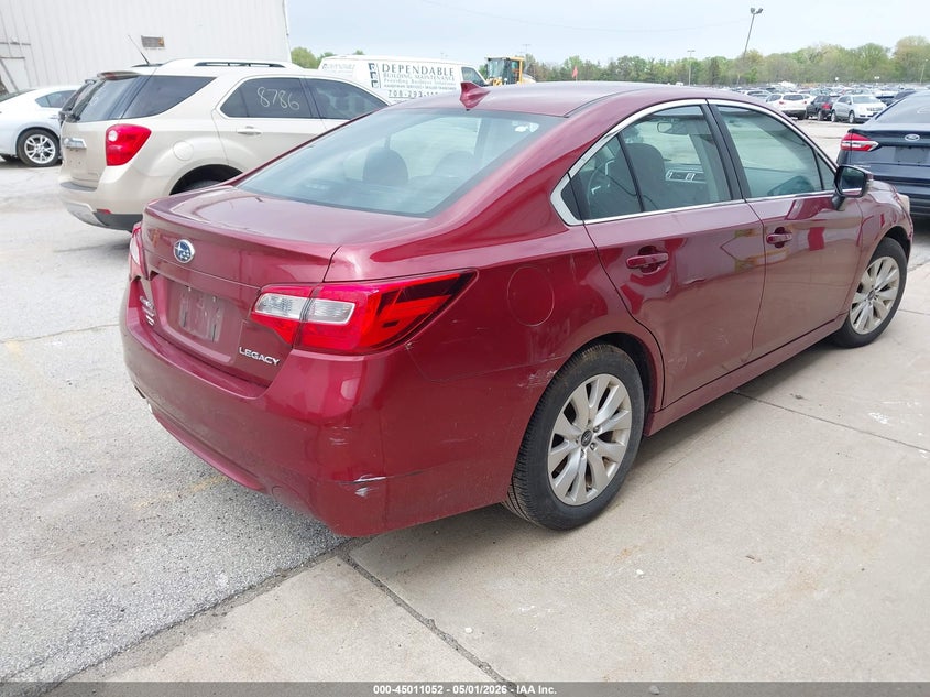 Vin: 4s3bnbf67g3055796, lot: 45508535, subaru legacy 2.5i premium 20164