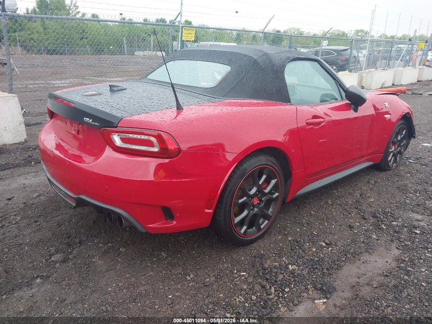 Vin: jc1nfaek6j0135552, lot: 45508577, fiat 124 spider abarth 20184