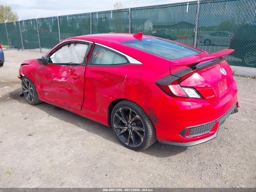 2019 HONDA CIVIC COUPE 1.5L I-4 DI, DOHC, VVT, TURBO, 205HP