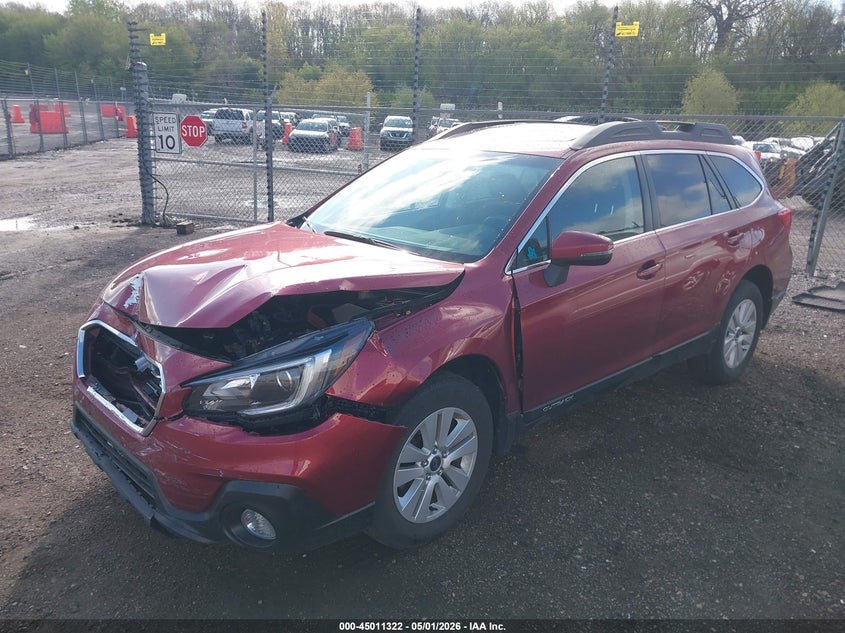 Vin: 4s4bsahcxj3286636, lot: 45508805, subaru outback 2.5i premium 20182
