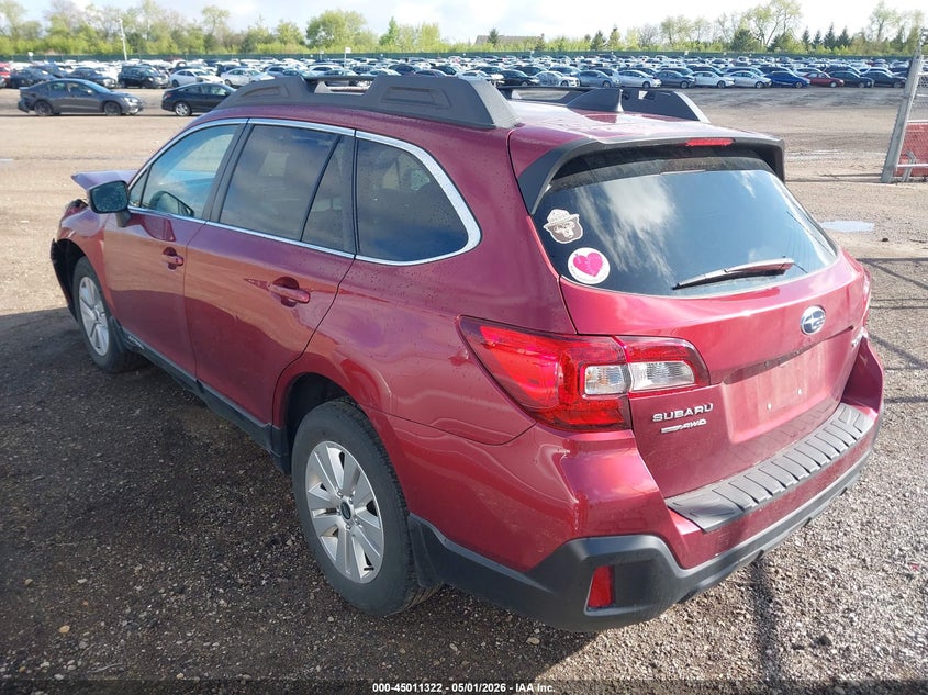 Vin: 4s4bsahcxj3286636, lot: 45508805, subaru outback 2.5i premium 20183